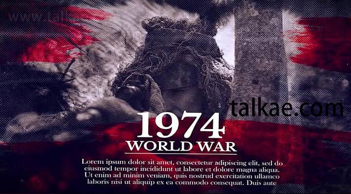 AE模板-History Slideshow 历史回顾幻灯片时间轴图文展示宣传片头