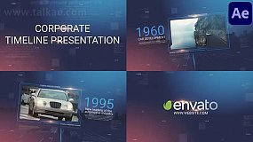 AE模板-Corporate Slideshow 商务企业时间线幻灯片图片展示宣传介绍