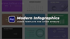 AE模板-Modern Infographics 现代企业信息数据图表数据统计图表