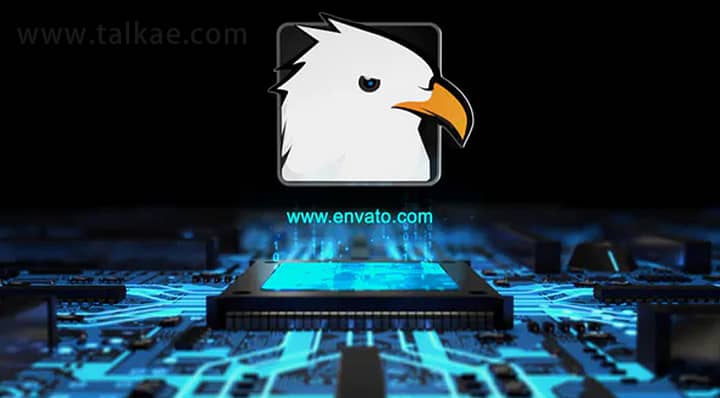 AE模板-Hi-Tech Energy Logo 科技信息技术电子芯片能源电路LOGO演绎