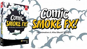 4K视频素材-150组动漫卡通云团烟雾特效MG动画素材 BBV16 Comic Smoke FX(含AE模板)