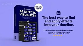 AE脚本-AE Effects Visualizer 290种视觉特效可视化预设+使用教程