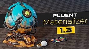 Blender插件-Fluent Materializer V1.3.2 烘焙制作自定义材质