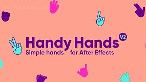 AE脚本-Handy Hands 2 v1.1 Win 创建灵活手势图形动画