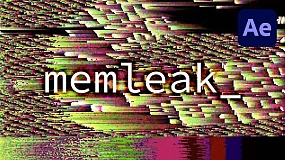 AE插件-memleak v1.0.1 花屏故障毛刺效果模拟电脑内存泄漏+使用教程