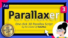 AE脚本-Parallaxer v3.0 一键快速生成摄像机空间视差MG场景动画+使用教程