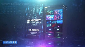 AE脚本扩展-Technology Constructor V2.5 高科技数据信息图表图形元素工具