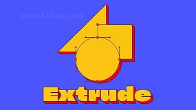 AE插件-Extrude v1.0.0 文字形状蒙版路径拉伸挤压挤出效果+使用教程