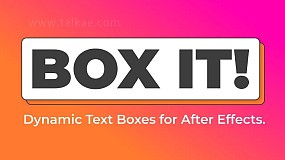 AE脚本-Box It v1.3.1 自适应底栏边框文字标题动画+使用教程