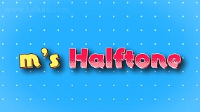 AE插件-ms Halftone v1.53 黑白圆点填充半调风格特效AE插件