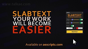 AE扩展-SlabText v1.0.0 智能文字标题排版对齐工具支持AE/AI/PS