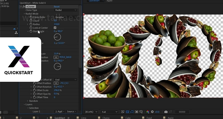 AE插件-xCloner v1.0 Win 图层物体复制克隆效果+使用教程