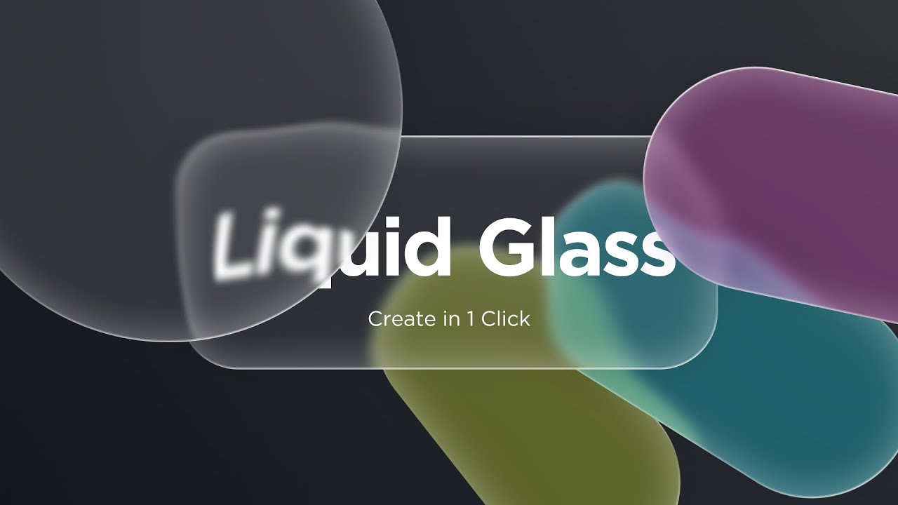 AE脚本-Liquid Glass v1.0 玻璃质感流体变形动画+使用教程