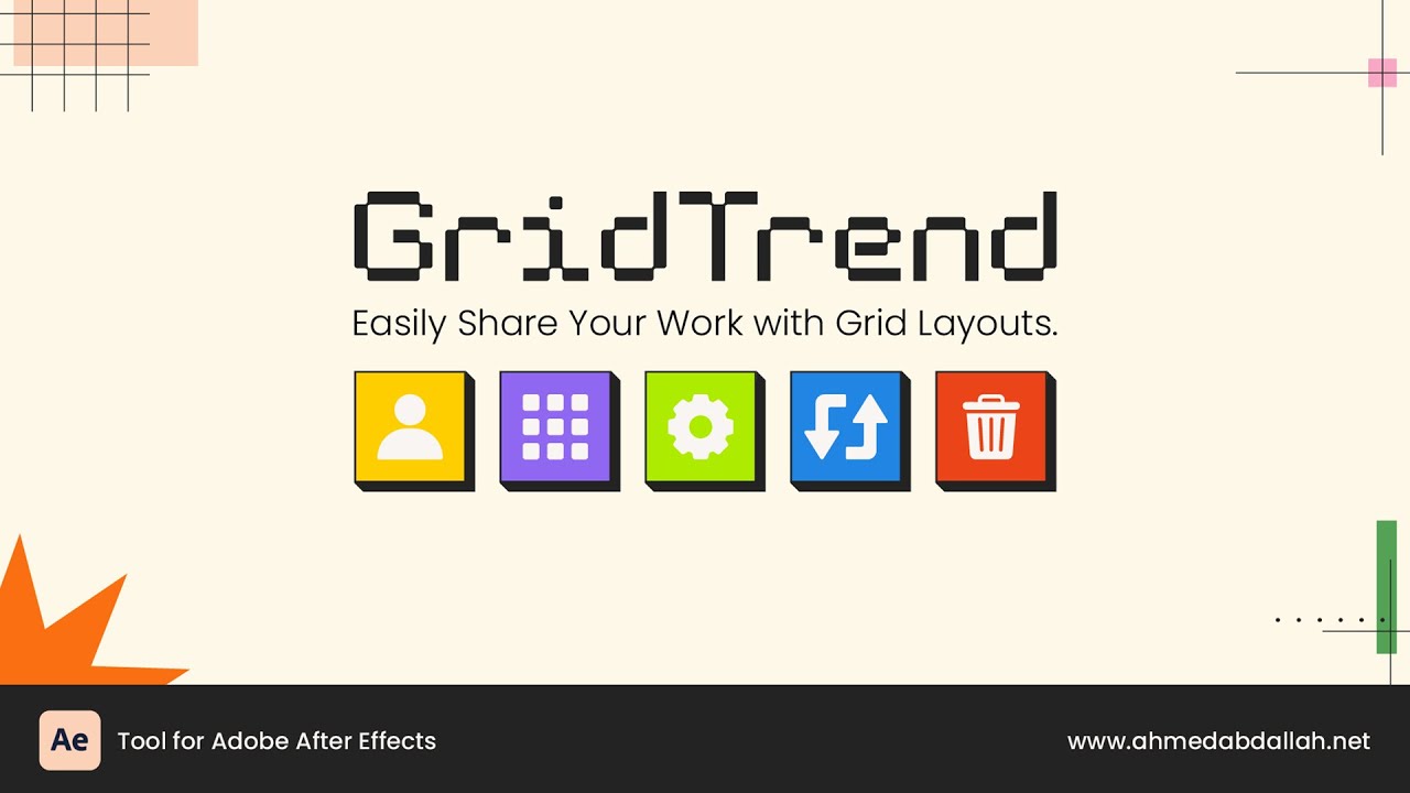 AE脚本-网格布局工具 GridTrend v1.0 含使用教程
