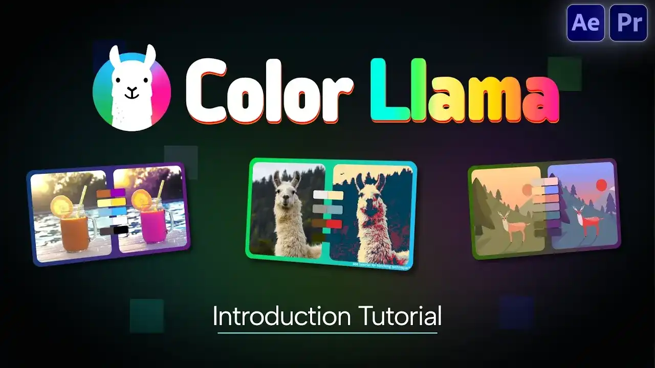 AE/PR插件-Color Llama v1.0.1 Win 视频换色局部调色插件