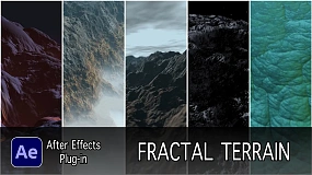 AE插件-Fractal Terrain v1.0.1 Win 三维地形山脉生成器