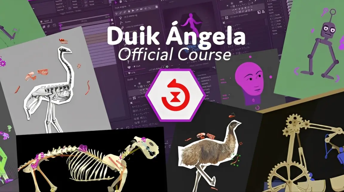 AE脚本-Duik Angela 17.1.20 二维卡通角色骨骼绑定MG动画工具中文版