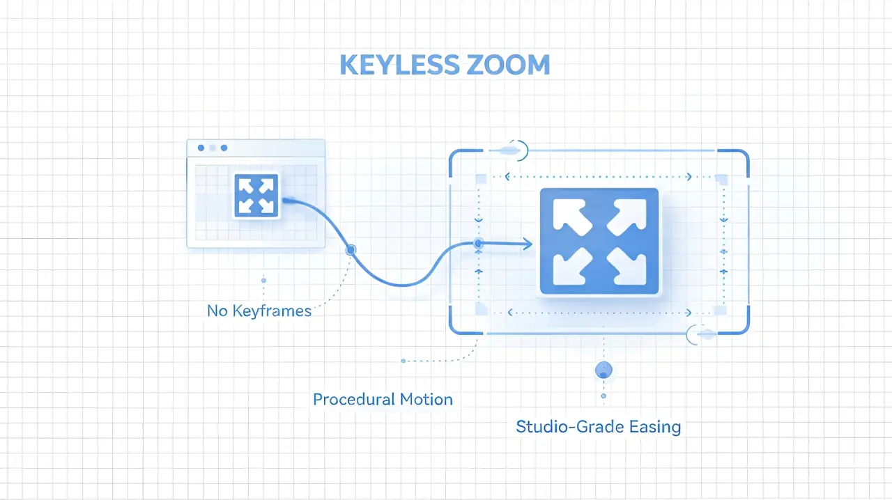 AE脚本-Keyless Zoom v1.0 摄像机运动变焦缩放工具