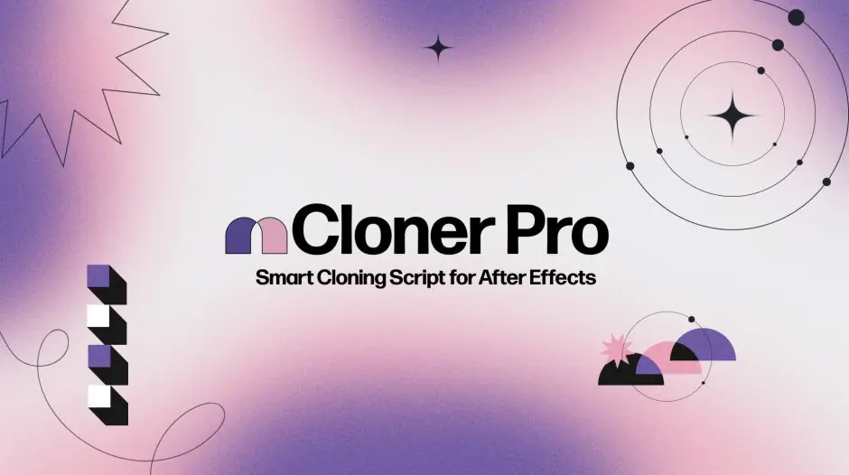 AE脚本-mCloner Pro V2.0 图层克隆效果器