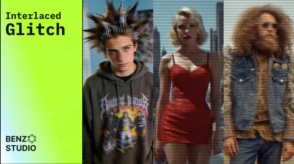 AE插件-Interlaced Glitch V1.0.1 中文汉化AE插件-老式摄像机扫描线交错故障特效 Win