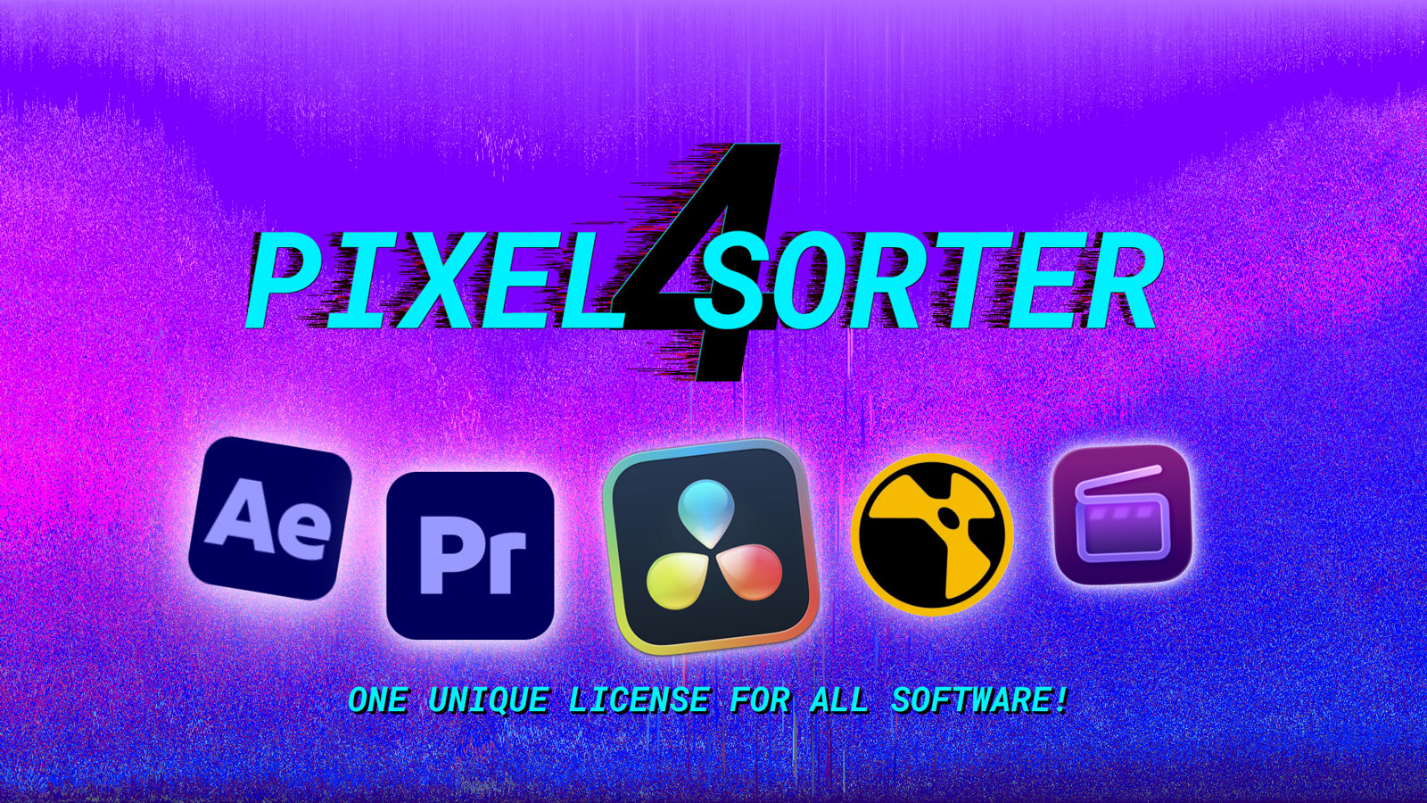 AE/PR插件-Pixel Sorter v4.2.4 像素方向拉伸分离特效插件