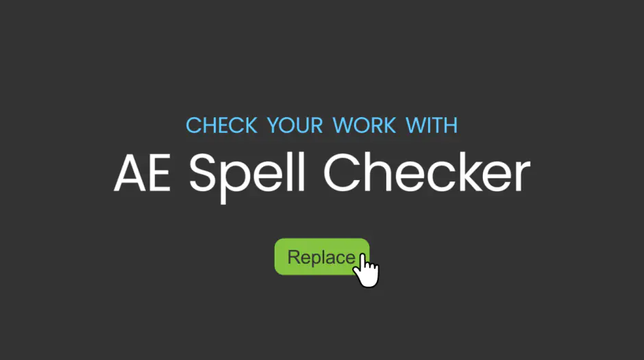AE扩展-AE Spell Checker v1.1.0 图层拼写纠错工具