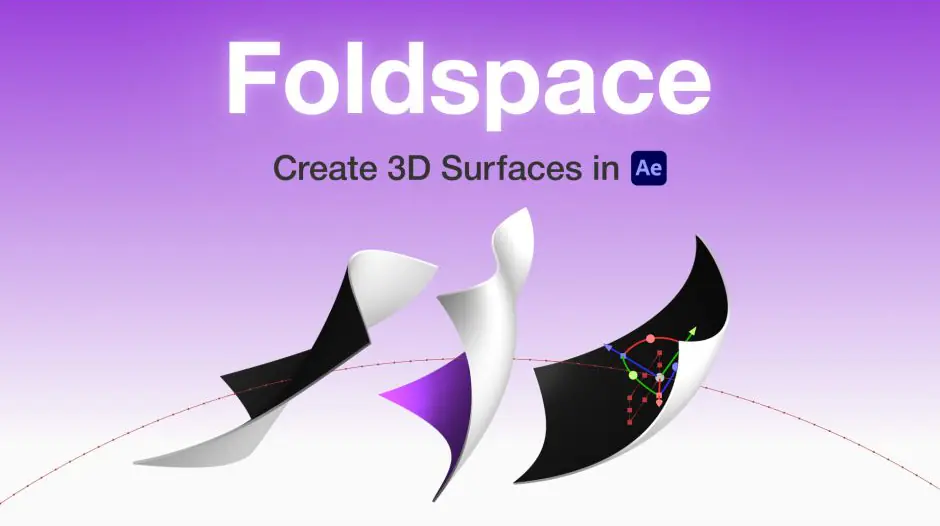 AE插件-Foldspace v1.1.0 3D曲面弯曲动画 Win