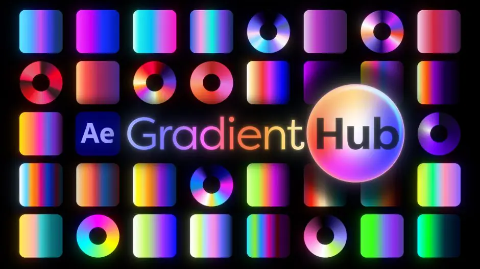 AE扩展-GradientHub v1.3.1 500种渐变风格化调色预设