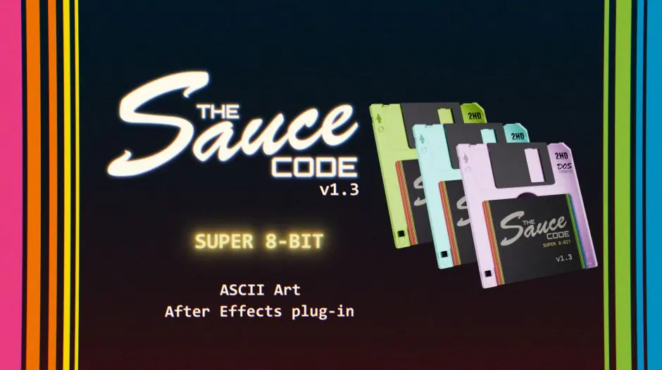 AE插件-TheSauceCode v1.3 创意ASCII字符艺术效果