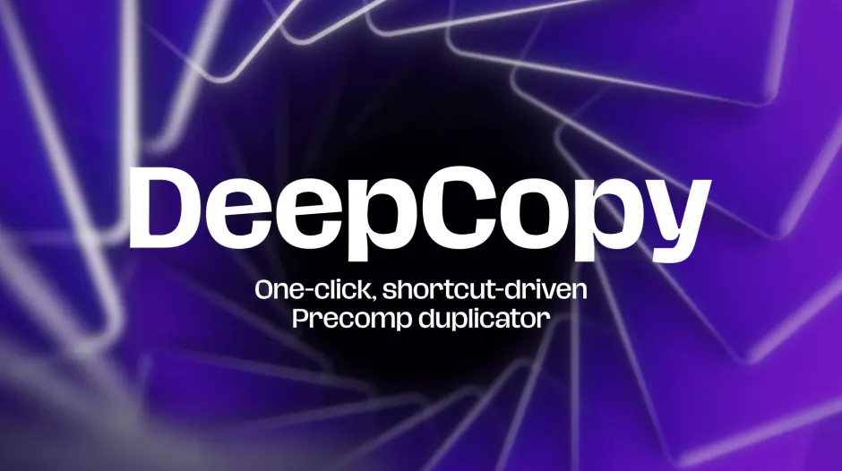 AE扩展-DeepCopy v1.02 一键式独立复制合成