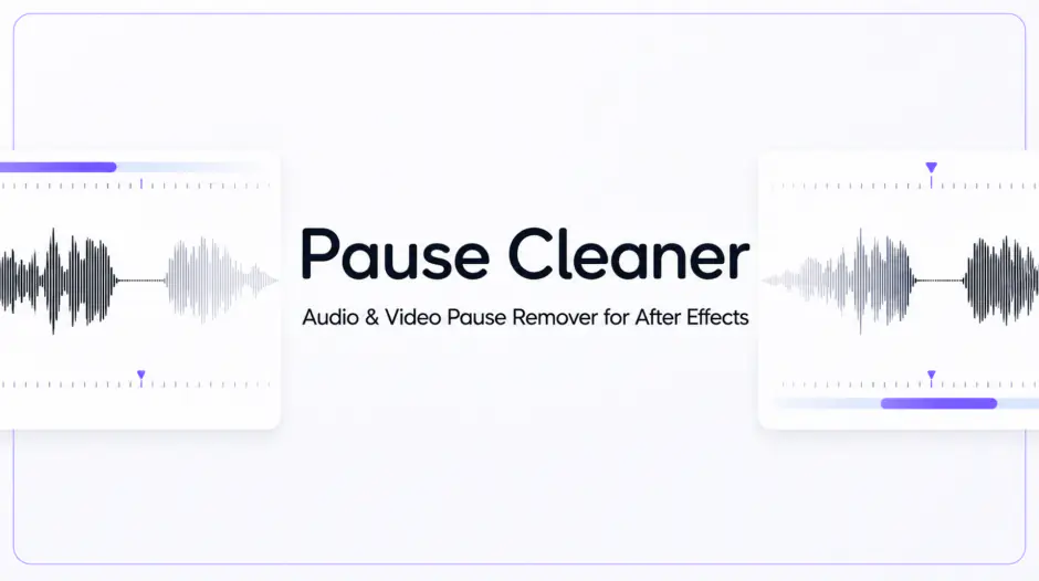 AE扩展-Pause Cleaner v1.0.0 一键自动删除音频无声停顿空白