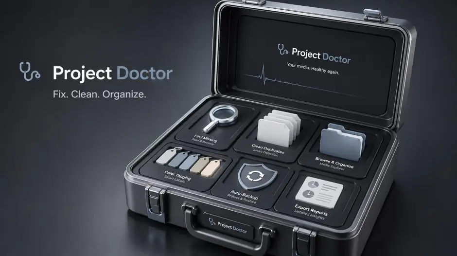 AE扩展-Project Doctor v1.0.0 工程项目素材整理工具