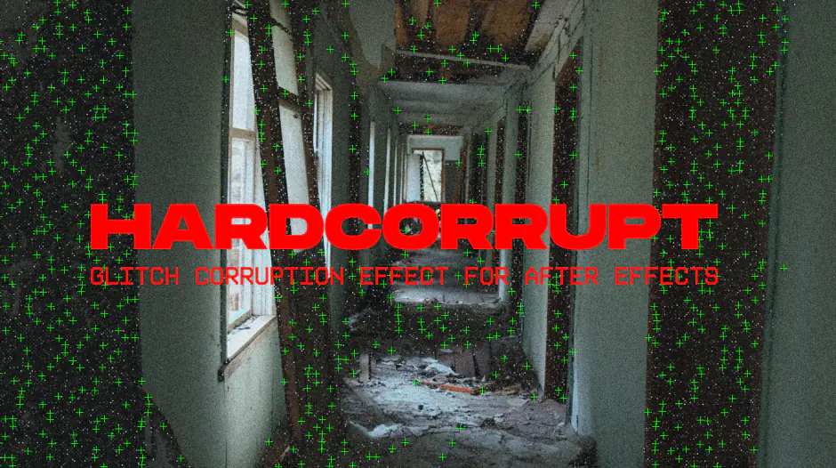 AE插件-HardCorrupt v1.0 块状损坏视觉故障效果