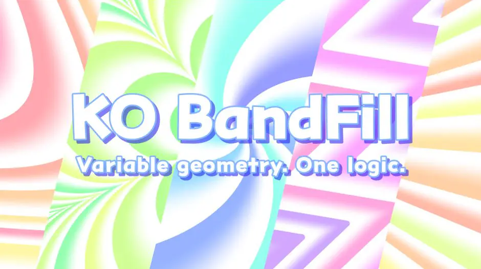 AE插件-KO BandFill Basic v1.0.0 条带图案几何形状效果