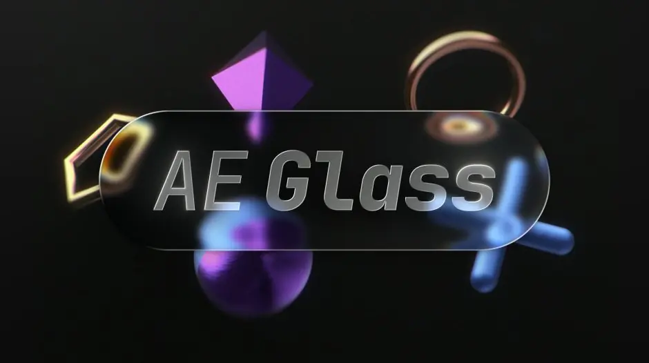 AE插件-AE Glass v1.0.0 半透明玻璃质感特效