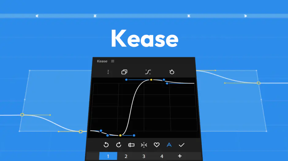 AE脚本-Kease Pro v2.3.0 关键帧缓入缓出曲线调节控制操作