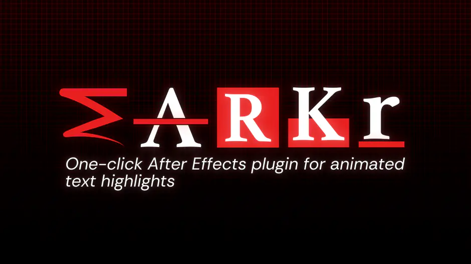 AE脚本-MARKr v1.0.0 一键式动画下划线高亮效果