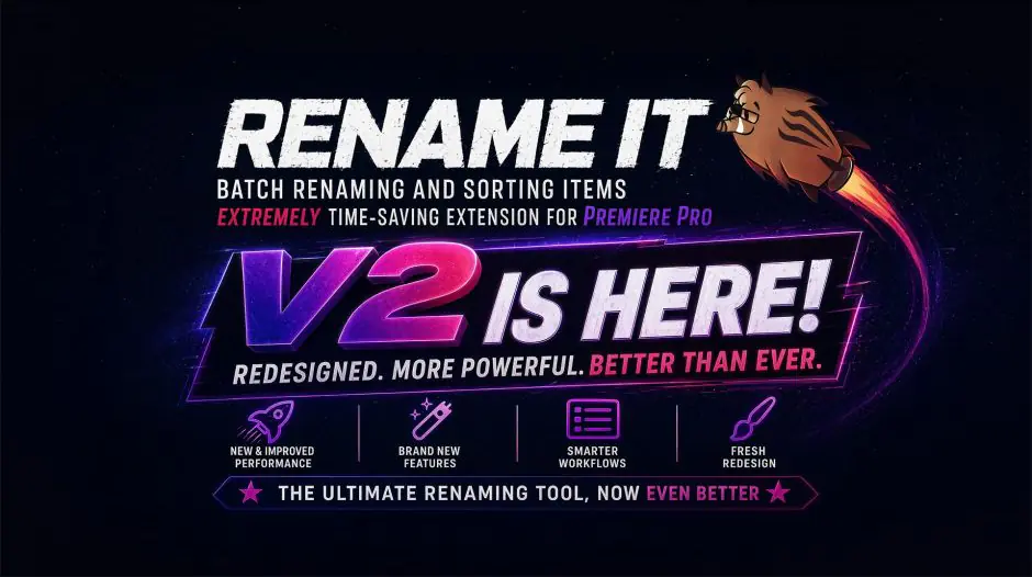 PR扩展-Rename It! v2.0.5 批量重命名排序整理工具