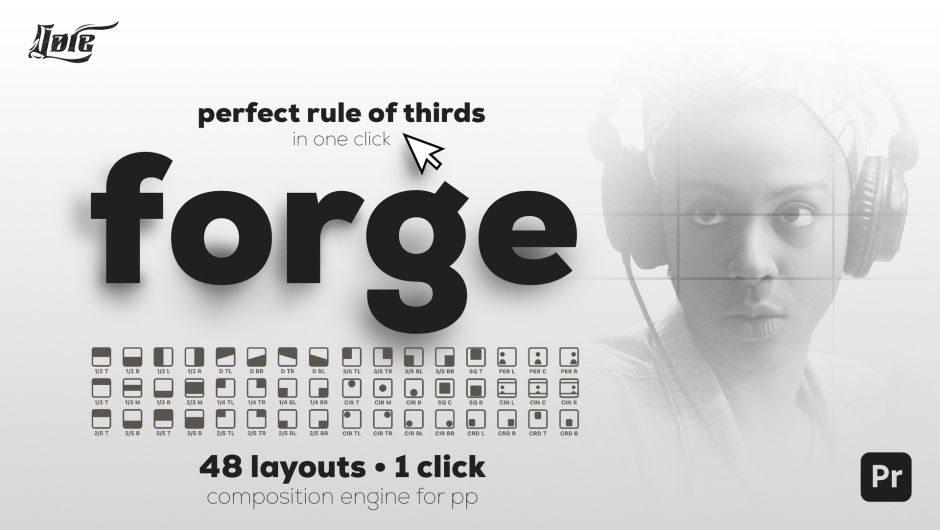 PR扩展-Forge v1.0.0 视频画面智能布局构图效果