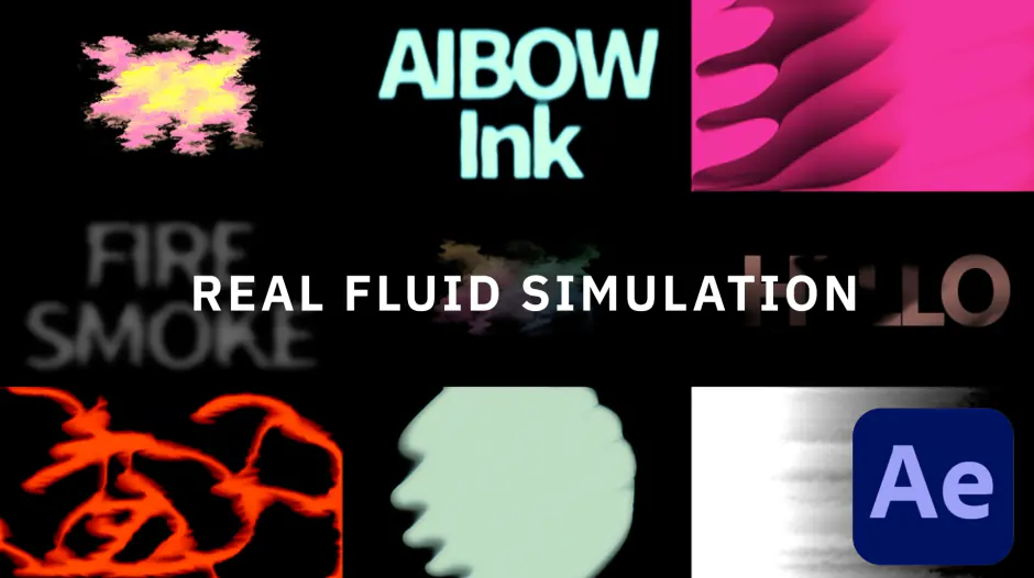 AE插件-AiBow Ink v1.0 2D流体模拟特效