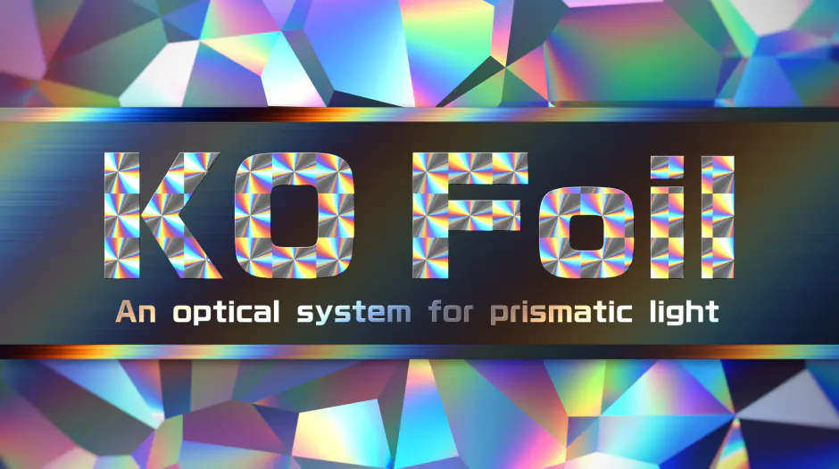 AE插件-KO Foil v1.0.0 全息彩虹色箔片光学艺术效果