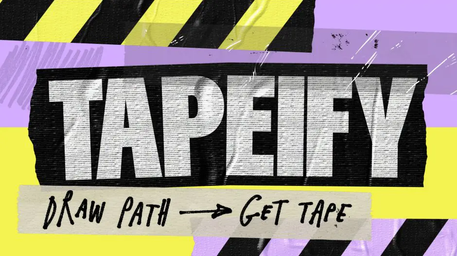 AE插件-Tapeify v1.0.0 逼真撕裂胶带效果