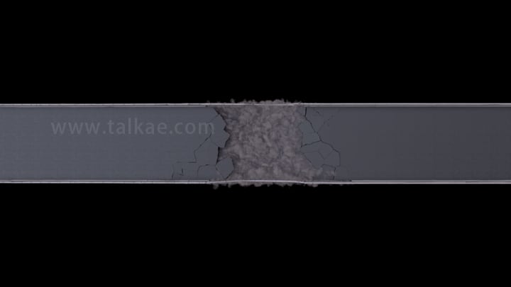 俯视大桥断裂塌陷石块掉落10