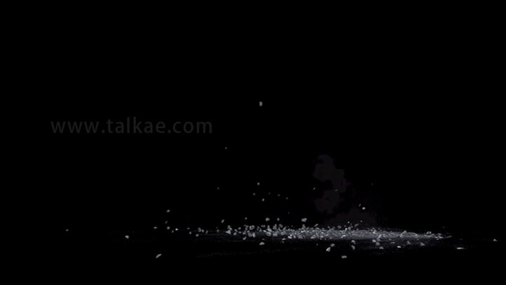 石块飞溅破碎斜线散落Debris-06