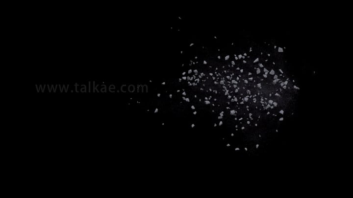 前面石块破碎飞溅Debris-09