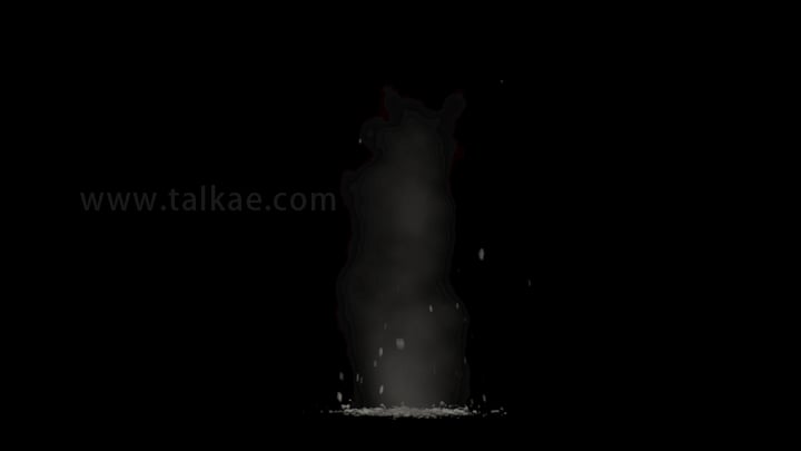 爆破爆炸炸点灰尘特效视频素材-06