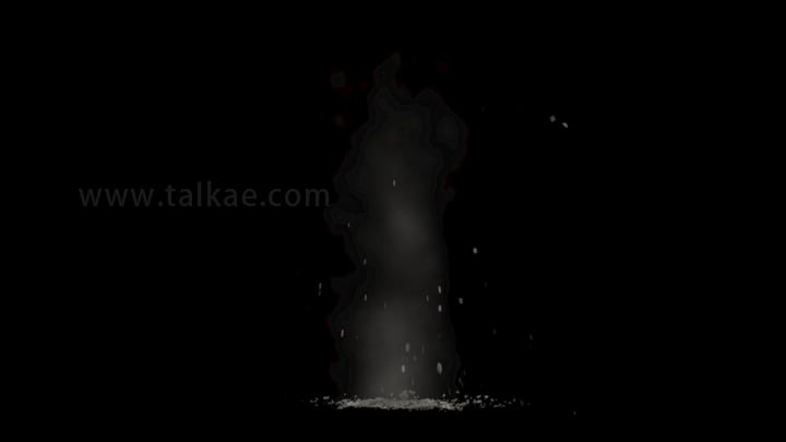 爆破爆炸炸点灰尘特效视频素材-07