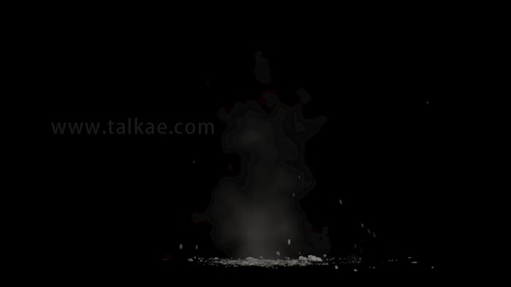 爆破爆炸炸点灰尘特效视频素材-10