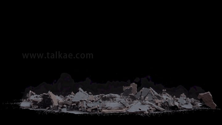 地面爆破崩裂慢动作-01