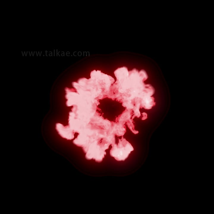 红色魔法能量烟雾 01